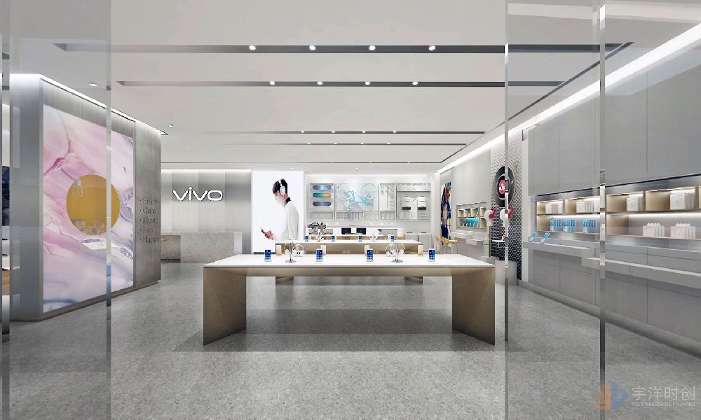vivo手机店铺设计案例效果图